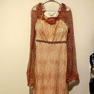 Shiny occasional dress feom a local brand worn once to my bridal shower.